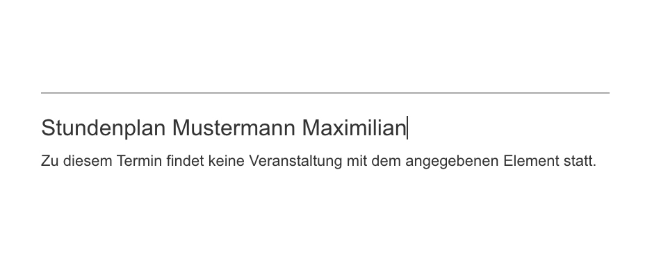 Ein Screenshot von der Druckansicht. Der Klarname 'Max Mustermann' steht in der linken oberen Ecke.